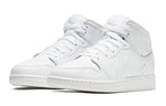 (GS) Air Jordan 1 Mid 'Triple White' 554725-129