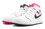 (GS) Air Jordan 1 Retro Mid 'White Black Hyper Pink' 555112-106