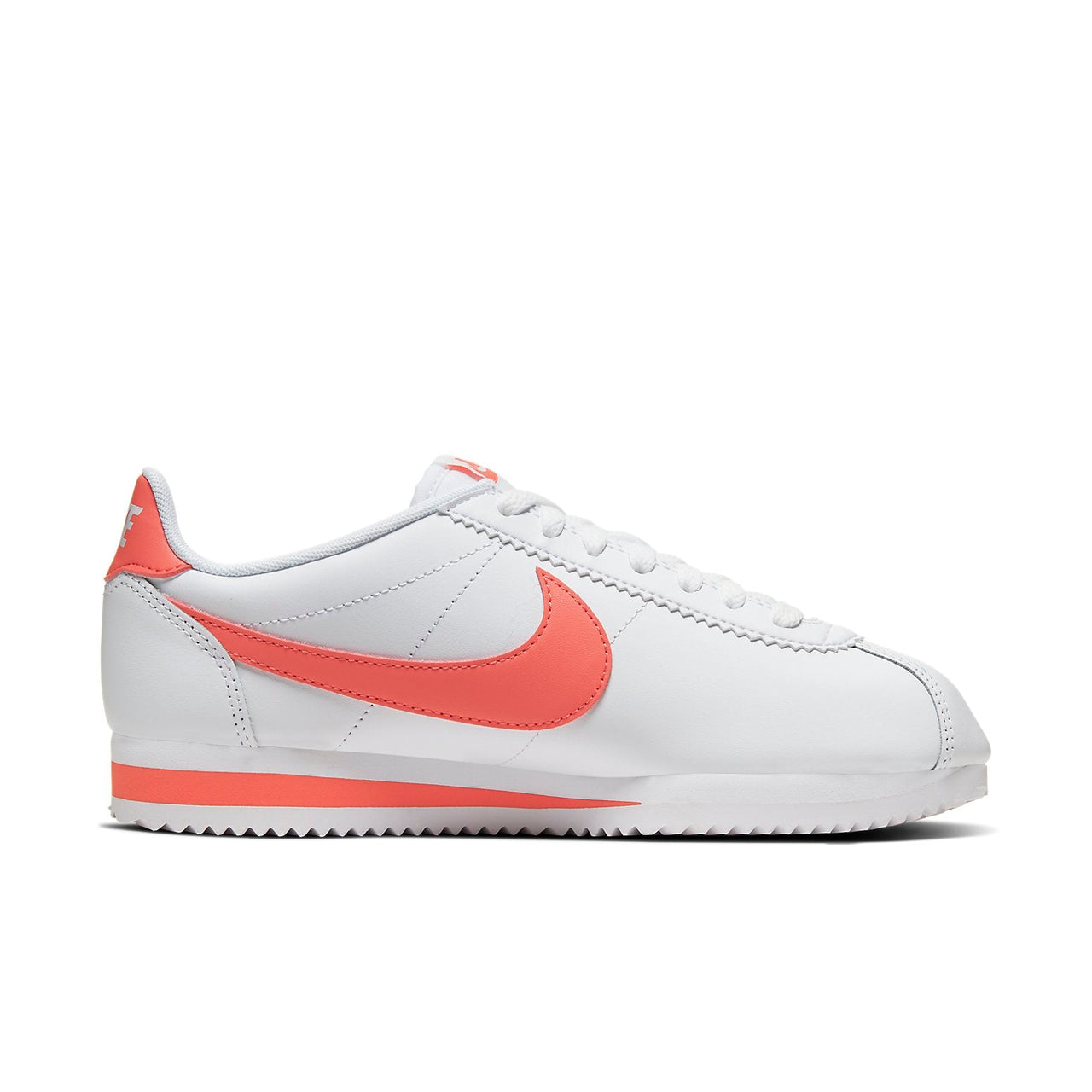 (WMNS) Nike Classic Cortez Leather 'White Pink' 807471-115