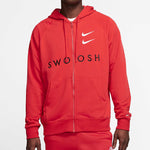Men's Nike Zipper Hooded Sports Red Jacket CT7363-657
