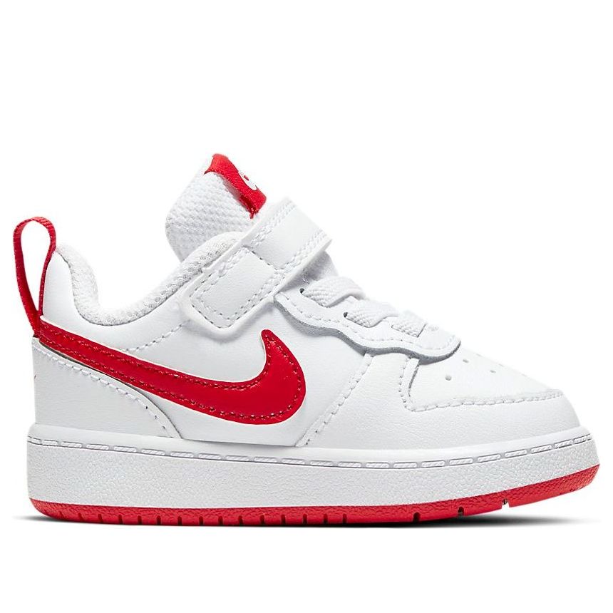 (TD) Nike Court Borough Low 2 White/Red BQ5453-103