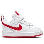 (TD) Nike Court Borough Low 2 White/Red BQ5453-103