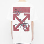 Off-White Mens Spider Arachno Arrow Print Sketch Logo Loose Short Sleeve OMAA038S201850010124