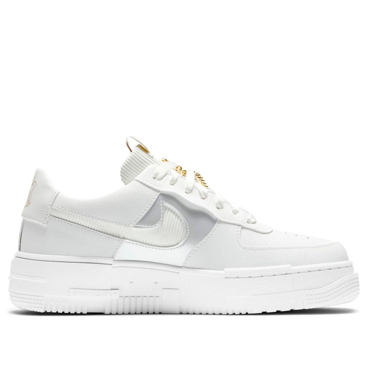 (WMNS) Nike Air Force 1 Pixel 'White Gold Chain' DC1160-100