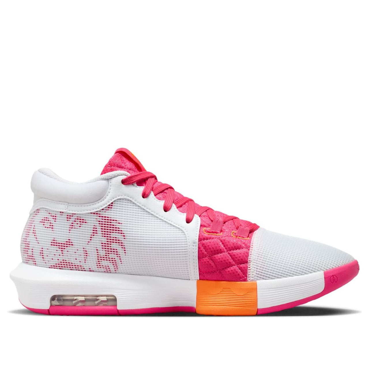 Nike LeBron Witness 8 EP 'White Bright Mandarin Pink' FB2237-104