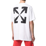 Men's Off-White SS22 Solid Color Round Neck Short Sleeve Version White T-Shirt OMAA038R21JER00101100110