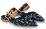 (WMNS) LOUIS VUITTON Since 1854 Sofia Flat Mules 'Navy' 1A8NWH