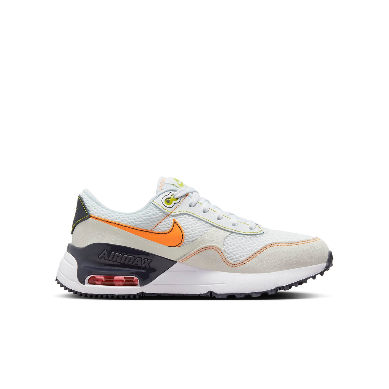 (GS) Nike Air Max SYSTM 'White Vivid Orange' DQ0284-109