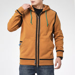 Converse UTILITY FULL ZIP Hoodie Asia Sizing 'Dark Soba Brown' 10019463-A13