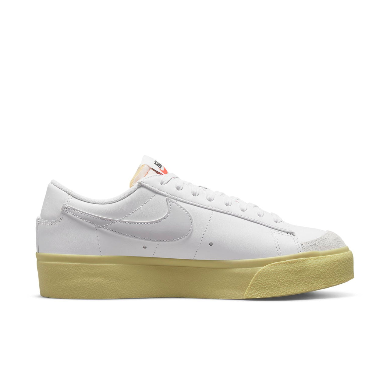 (WMNS) Nike Blazer Low Platform 'White Lemon Wash' DJ0292-109