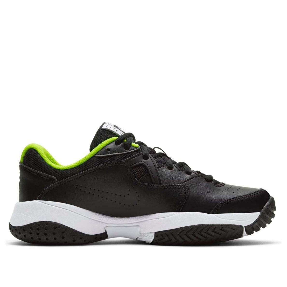 (GS) Nike Court Jr Lite 2 'Black Green' CD0440-007
