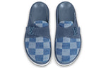LOUIS VUITTON Easy Mules 'Blue Denim Plaid' 1AA0BX