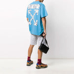 Off-White SS20 Airport Tape Print For Men Blue OMAA038S201850033088
