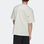 Men's adidas SS22 Geometry Pattern Printing Casual Short Sleeve Jade White T-Shirt HN1956
