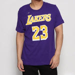 Nike Dri-FIT NBA limited Los Angeles Lakers LeBron James No. 23 Quick Dry Short Sleeve Purple BQ1541-557
