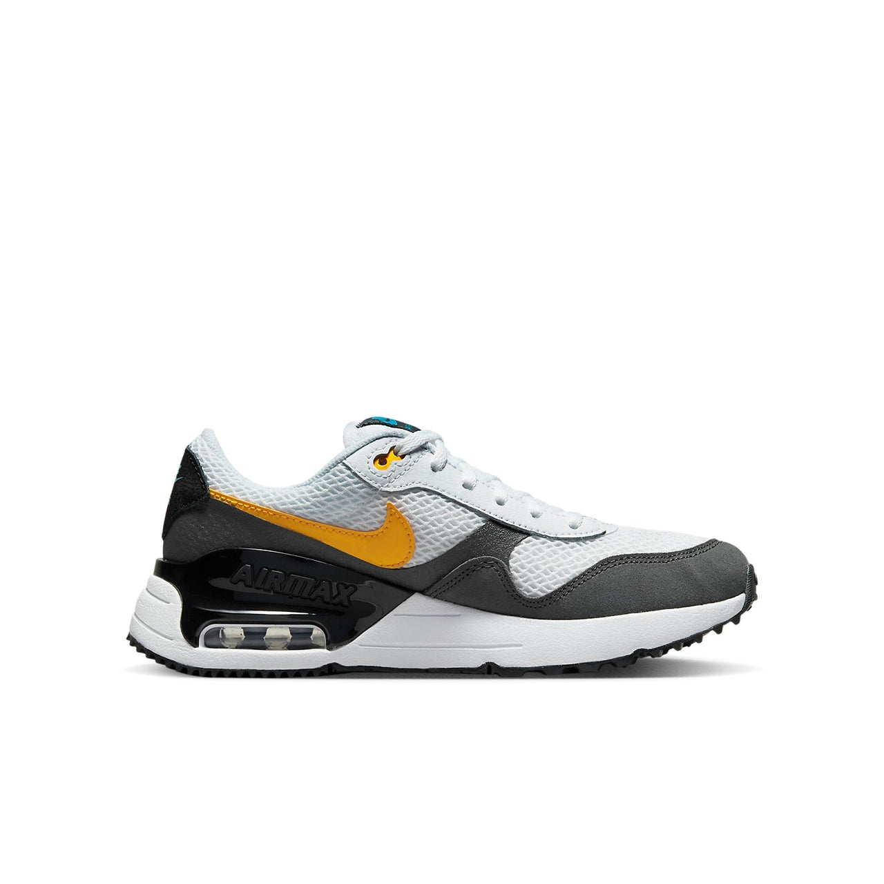 (GS) Nike Air Max SYSTM 'White Grey Laser Orange' DQ0284-104