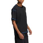 adidas originals 50th Annv Gfx T Small Logo Printing Stripe Loose Pullover Round Neck Short Sleeve Black T-Shirt HY4685
