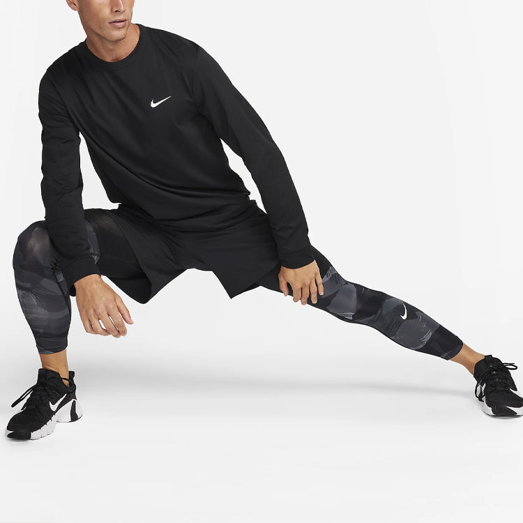 Nike Dri-FIT UV Hyverse Long-Sleeve Fitness Top 'Black' FB8584-010