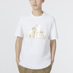 adidas Large Logo Printing Casual Round Neck Short Sleeve White HG2179