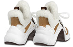 (WMNS) LOUIS VUITTON LV Archlight Shearling Sneakers 'White Brown' 1AACQS