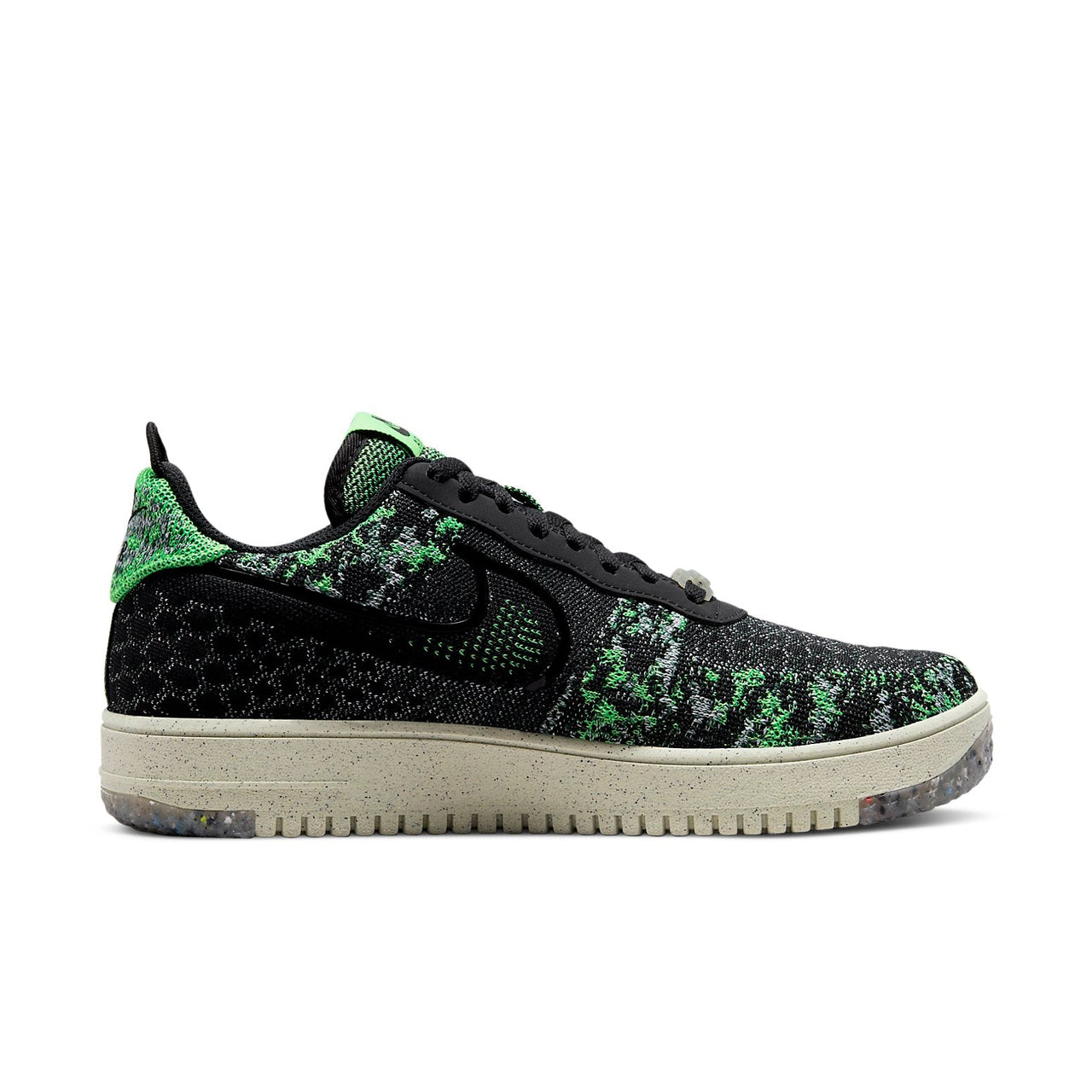 Nike Air Force 1 Crater Flyknit Next Nature 'Black Volt' DM0590-002