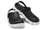 Crocs Duet Beach Sandals Black White 11991-066