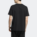 adidas neo Logo Printing Solid Color Round Neck Breathable Short Sleeve Black HD4680