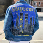 Supreme SS19 New York Painted Trucker Jacket SUP-SS19-10079