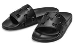 (WMNS) Gucci Rubber GG Slide 'Black' 573922-JDR00-1000