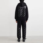 Men's Off-White SS22 Printing Zipper Jacket Black OMBE013C99FLE0011010