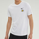 Men's Nike Cartoon Sun Hand Printing Pattern Alphabet Round Neck Short Sleeve White T-Shirt DV3189-100