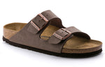 Birkenstock Arizona Birko-Flor Nubuck Sandals 'Mocha' 0151181