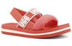 (WMNS) UGG Zuma Sling Beach Sandals Red White 1107893-PCRL
