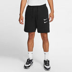 Nike Swoosh French Terry Short Alphabet Printing Casual Sports Shorts Black DB4958-010