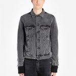 Off-White Denim Distressed Jacket 'Black' OMYE019R19C270120888