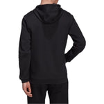 adidas M Sl Dk Fz Hd Embroidered Logo Sports Knit Hooded Jacket Black HB5081