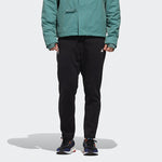 adidas Solid Color Casual Running Sports Fleece Lined Long Pants Black GM4461