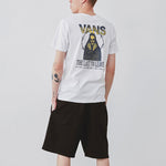 Vans Back Printing Short Sleeve Couple Style White VN0A4P5AWHT
