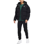 Men's Air Jordan Paris Saint-Germain Badge Hooded Loose Padded Black Jacket DB6495-010