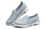 (WMNS) Skechers Go Walk 'Light Silver Grey' 124164-GRY