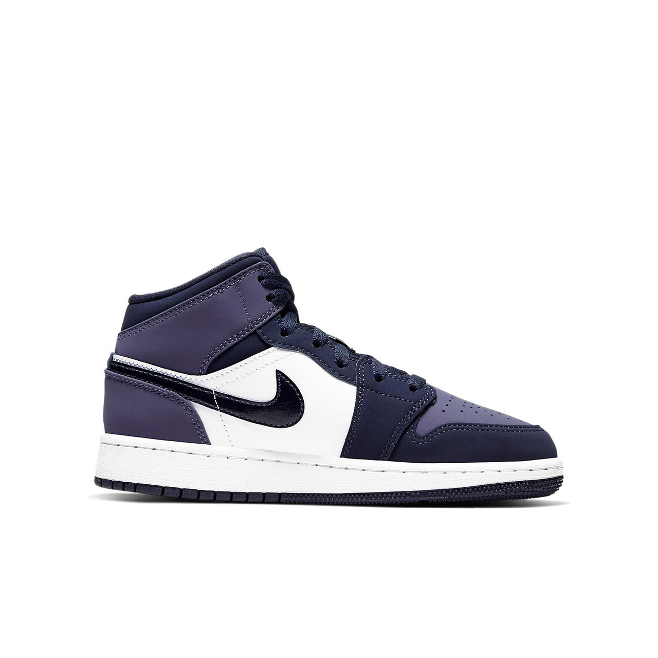 (GS) Air Jordan 1 Mid 'Sanded Purple' 554725-445
