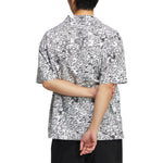 adidas originals SS22 Printing Full Print Casual Short Sleeve Shirt White HR6450