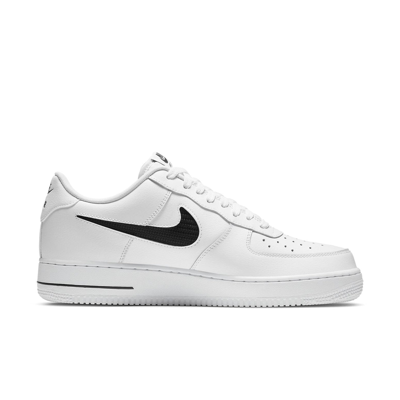 Nike Air Force 1 '07 LV8 'Cut Out Swoosh - White Black' CZ7377-100