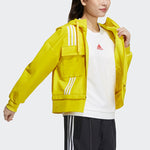 (WMNS) adidas Str Jkt Diy Casual Sports Zipper Hooded Jacket Yellow GP0627