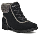 (WMNS) UGG Bodie Fur Lace Boot 'Black' 1153472-BLK