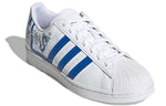 adidas originals Superstar Cozy Wear-Resistant Casual Skate Shoes White Blue Unisex 'White Blue' GW5784