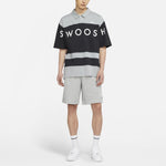 Nike Sportswear Swoosh Logo Printing Contrasting Colors Loose Polo Shirt Black DJ5370-010