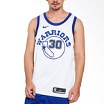 Nike Golden State Warriors Curry 30 White Hardwood Classic Swingman Jersey 904152-100