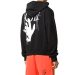 Off-White FW20 Printing Hooded Pullover Men Black OMBB037E20FLE0011001