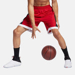 Air Jordan Side Black Logo Basketball Sports Shorts Red AJ1115-687